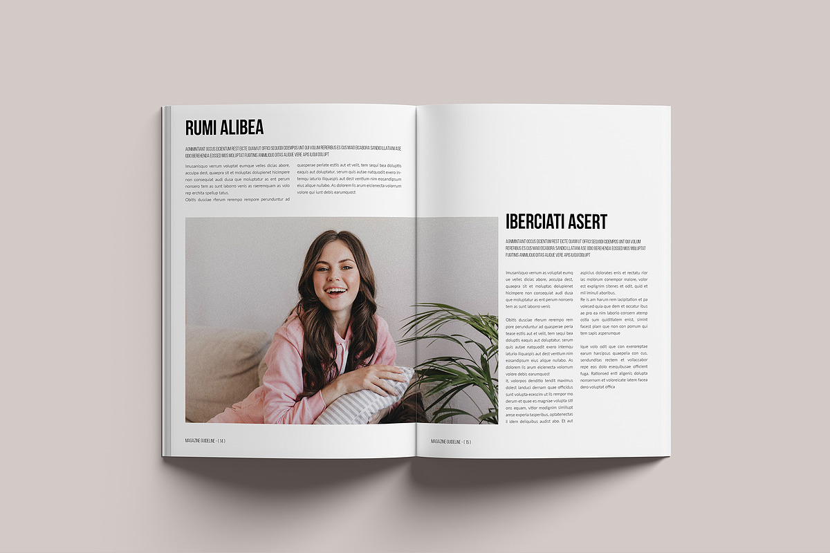 Magazine Guideline Template, a Magazine Template by GoldenGrid Studio (Photo 8 of 9)