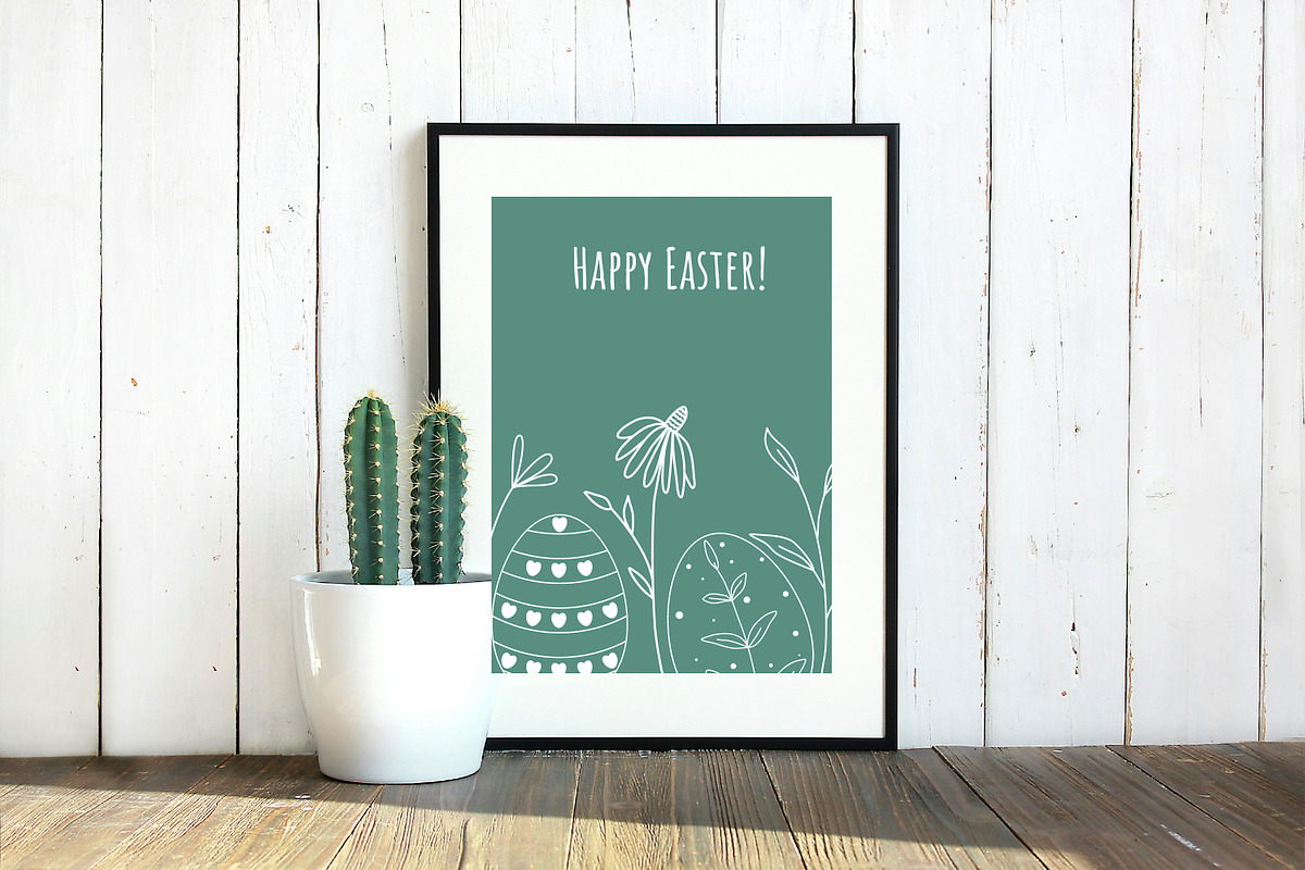 Happy Easter flyers|Easter eags card, a Card Template by Tati_Kli (Photo 4 of 4)