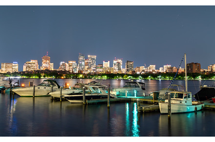 Boston skyline across the Charles