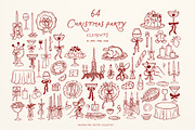 Whimsical Set Cozy Christmas, a Seasonal Illustration by ViktoriyaD (Thumbnail 5 of 20)