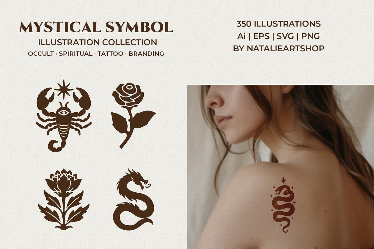 Mystical symbol illustration set, an Object Graphic by NatalieArtShop (Photo 14 of 17)