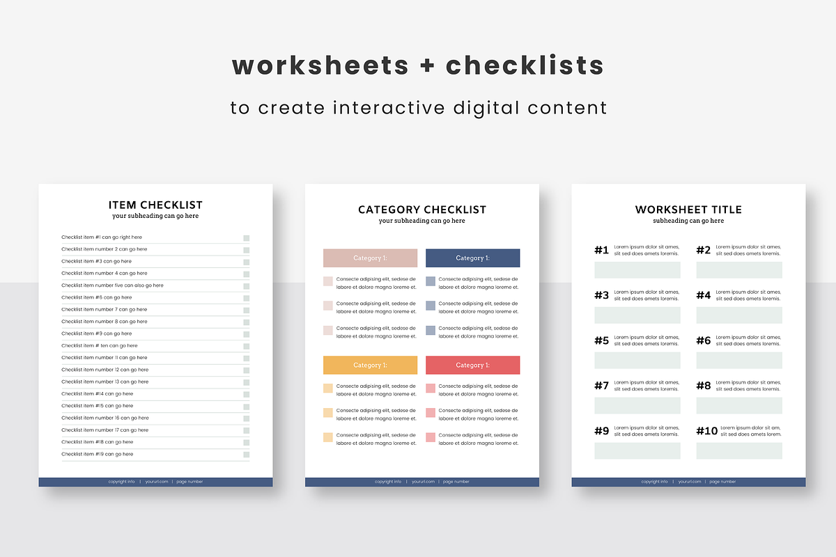 Health + Wellness Resource Templates, a Design Template by Studio Soluna