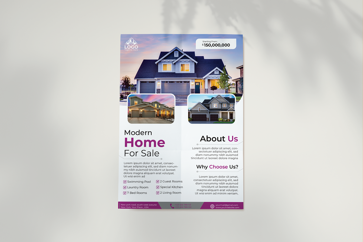 Real Estate Flyer Template, a Flyer Template by infinitygraphics01