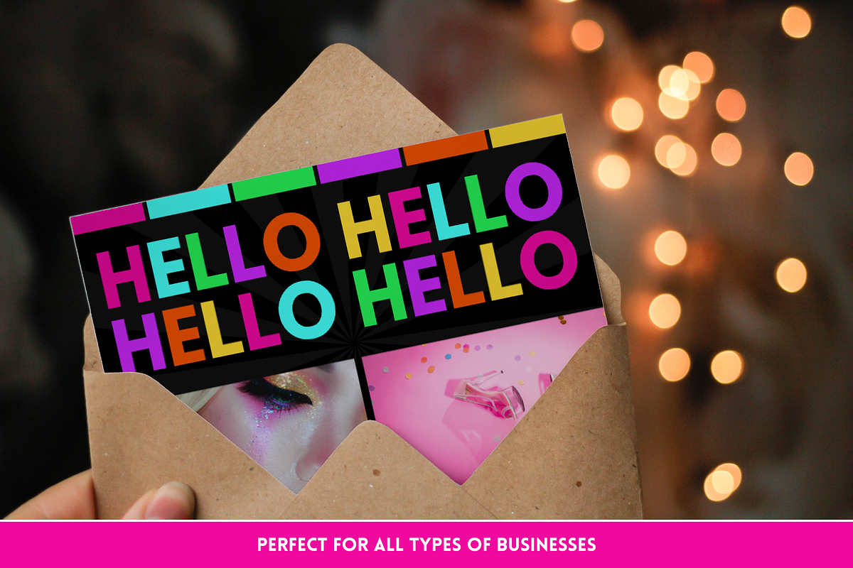 Neon Thank You Card - Edit in Canva, a Business Card Template by SunshineStudioBoutique (Photo 10 of 10)
