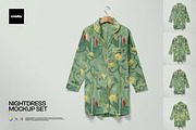 Nightdress Mockup Set, a Shirt Mockup by creatsy5 (Thumbnail 1 of 10)