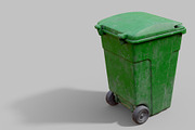 Green Parisian trash bin, an Object 3D Model by happy brush (Thumbnail 5 of 9)