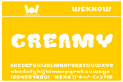 creamy butter font, a Font by weknow (Thumbnail 1 of 5)