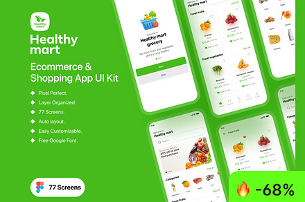 Healthy Mart - Grocery App Ui Kit