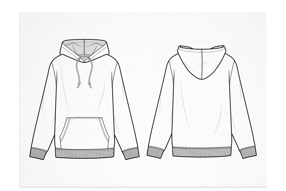 Hoody Fashion Flats, a Graphic by HYDNSTUDIO