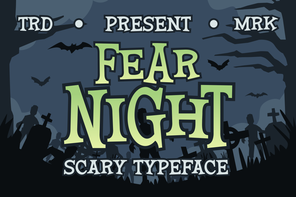 Fear Night - Scary Typeface, a Serif Font by MaikoHatta (Photo 1 of 7)
