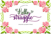 Hello Struggle, a Script Font by Jackgridden (Thumbnail 7 of 13)