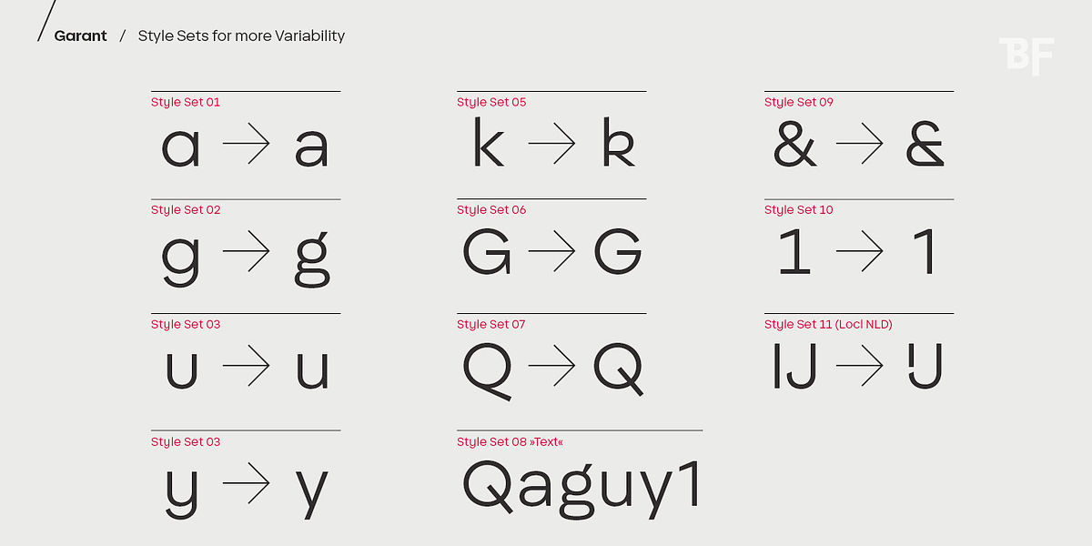 BF Garant, a Sans Serif Font by BrassFonts (Photo 8 of 14)