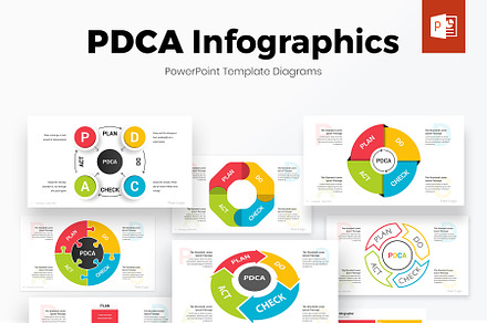 PDCA Cycle PowerPoint Infographics
