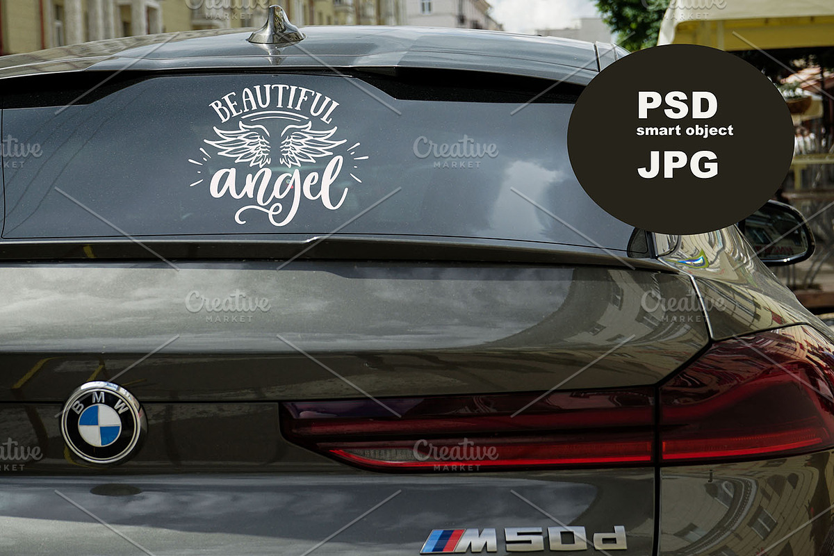 Car Window Mockups for Car Stickers, a Mockup by VetalStock (Photo 8 of 11)
