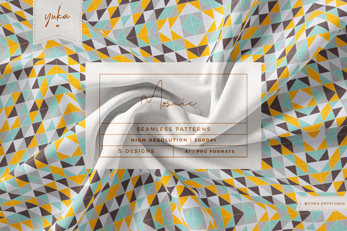 Mosaic Patterns, a Pattern Graphic by Yuka Baby (Photo 1 of 8)