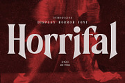 Horrifal - Horror Font, a Serif Font by Khoir (Thumbnail 1 of 9)