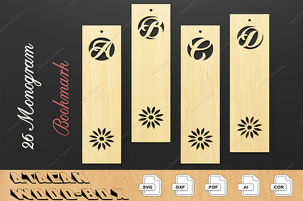 Alphabet Bookmark Template Bundle, a Graphic by AtacanDigital