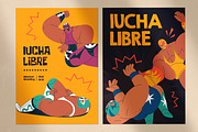 Mexican Lucha libre fight background, a Sport Illustration by Good Studio (Thumbnail 3 of 7)