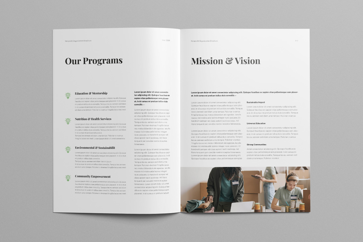 Nonprofit Brochure | Canva & Word, a Brochure Template by HiveArts (Photo 4 of 11)