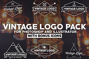 Vintage Logo Pack, a Branding & Logo Template by North & Beard Ltd (Thumbnail 1 of 7)