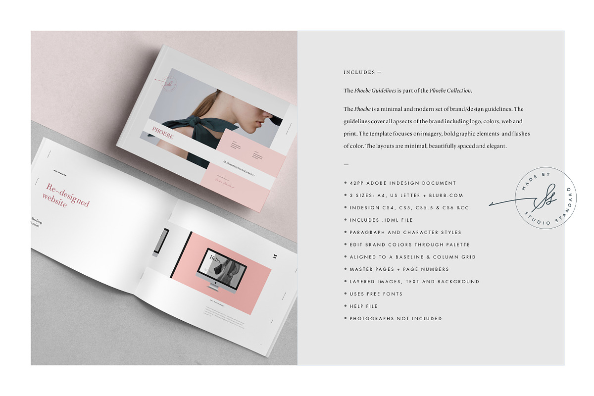 Phoebe Design Guidelines, a Brochure Template by Studio Standard (Photo 2 of 11)