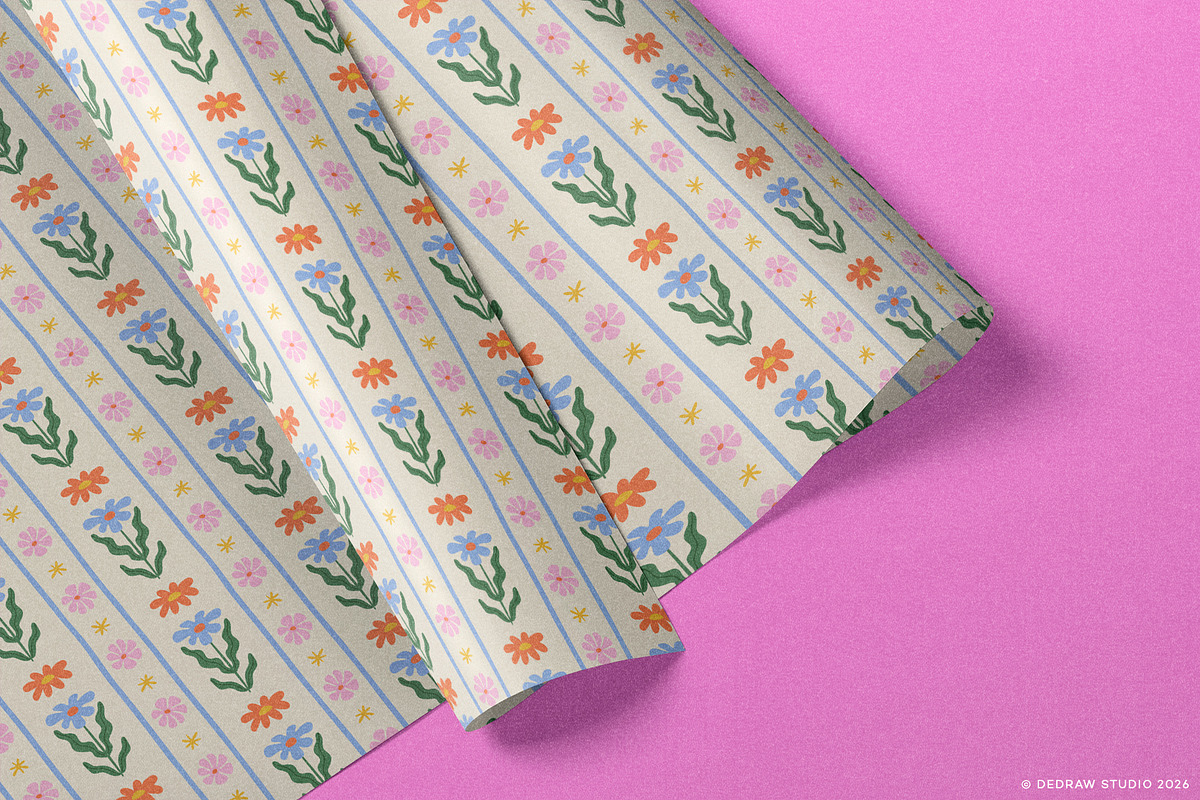 Patchwork Florals: Pattern Set, a Pattern Graphic by Dedraw Studio (Photo 7 of 13)