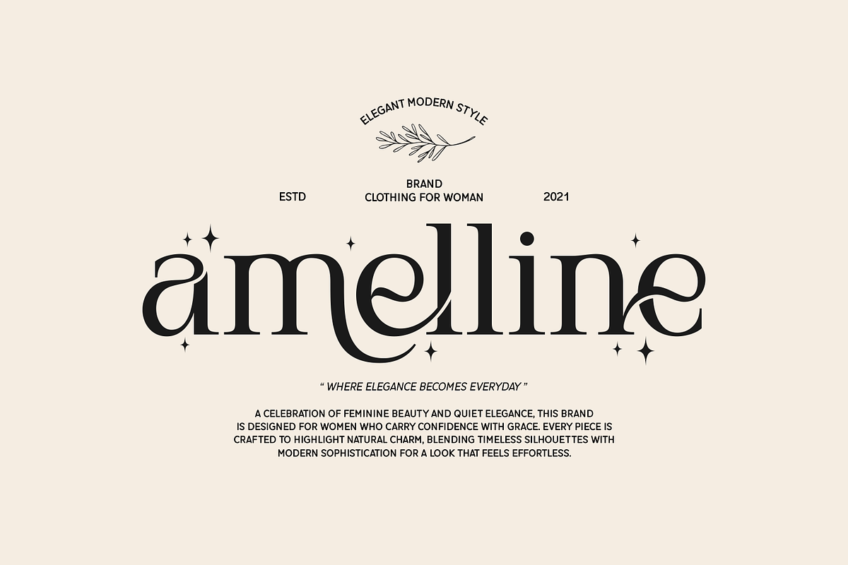 Orlencia – Elegant Modern Serif Font, a Serif Font by kangfont Studio (Photo 7 of 9)