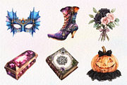 Elegant Halloween Clipart, an Illustration by CreationArt (Thumbnail 3 of 5)