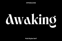 Awaking - Modern Serif Font