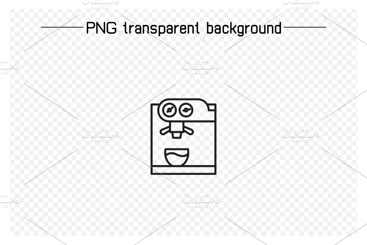 Expresso Machine Icons Set, an Outline Icon by Designfour (Photo 2 of 7)