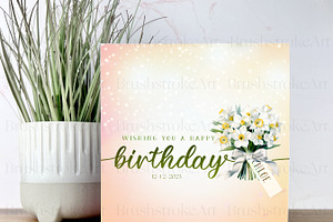 Narcissus Birth Month Flower Clipart