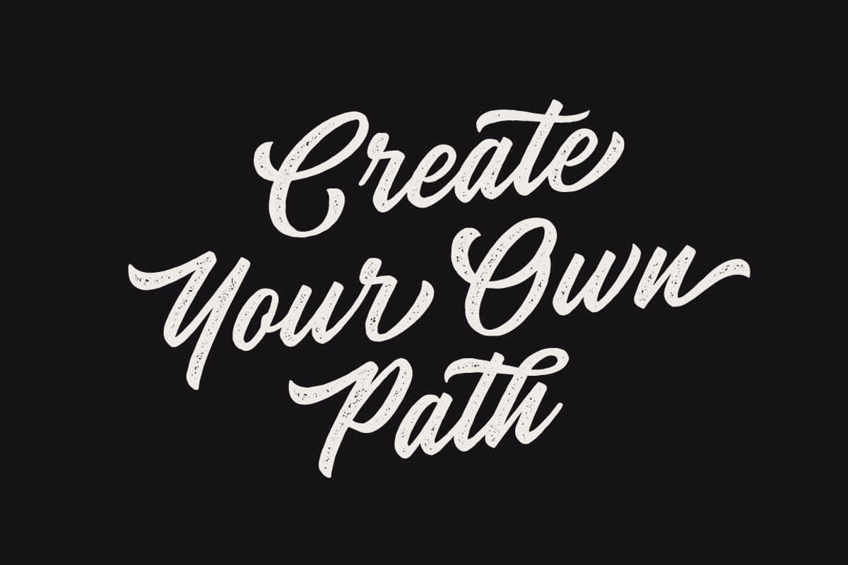 Heather Oliver Script, a Script Font by Hustle Supply Co. (Photo 5 of 12)
