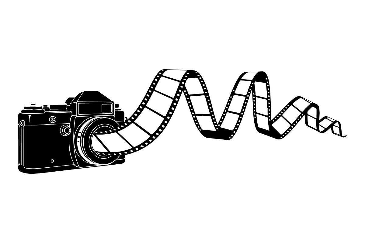 Vintage Camera Film Silhouette, an Object Illustration by yasushie (Photo 14 of 31)