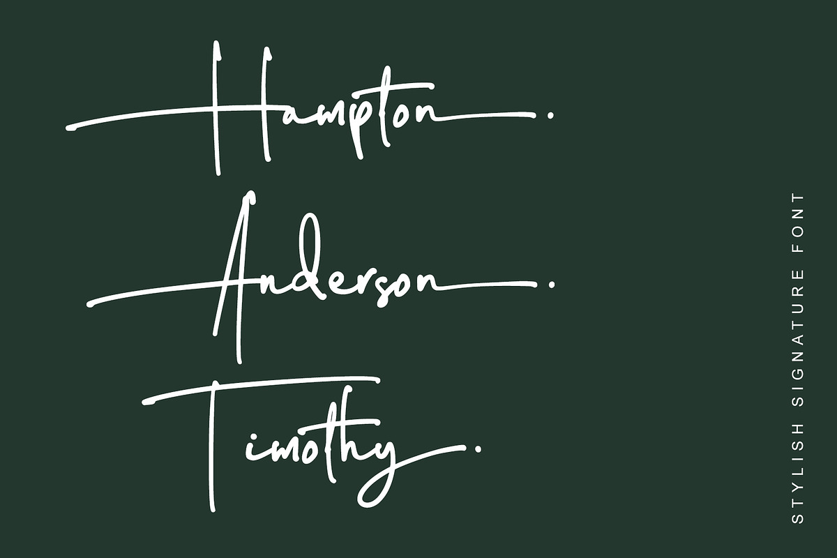 Austin - Stylish Signature Font, a Script Font by alphArtype (Photo 3 of 9)