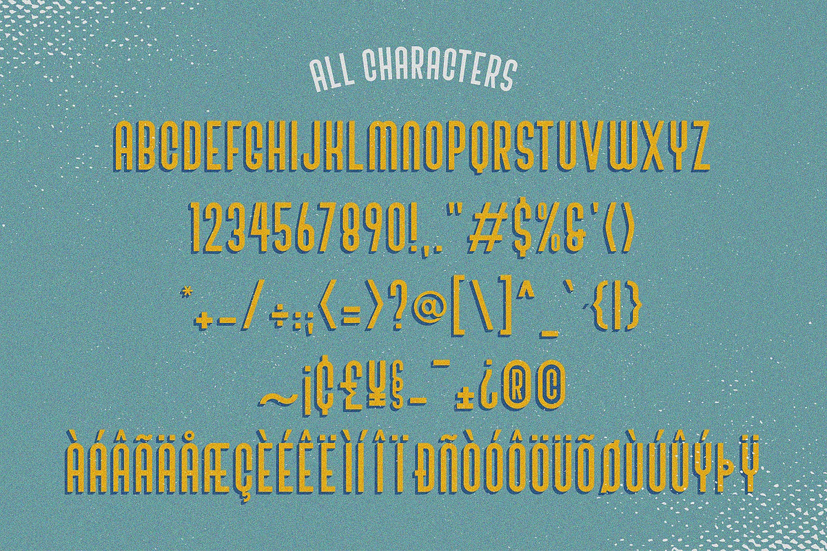 SALE! Bivoac Layered Font preview 3