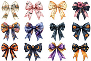 Halloween Coquette Bow Clipart, an Illustration by Designworld (Thumbnail 2 of 5)