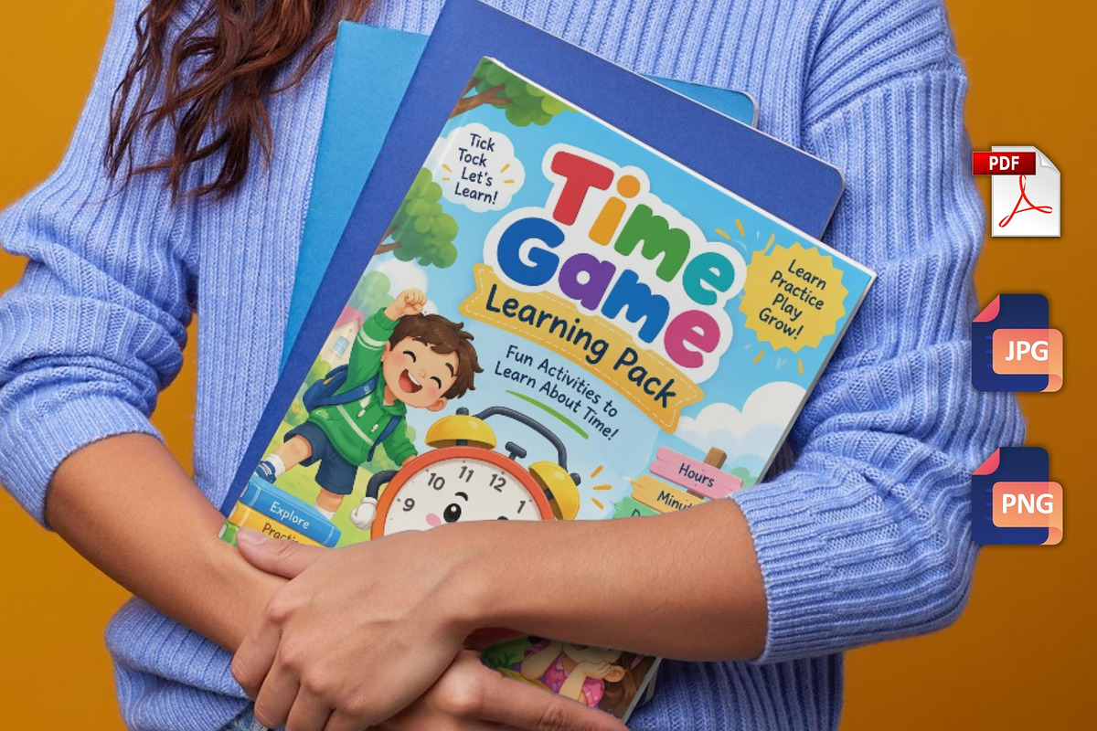 Time Game Learning Pack, a Stationery Template by Designmela01 (Photo 5 of 6)