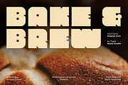 Bake & Brew - Modern Bold Chunky, a Sans Serif Font by Typia Nesia (Thumbnail 1 of 14)