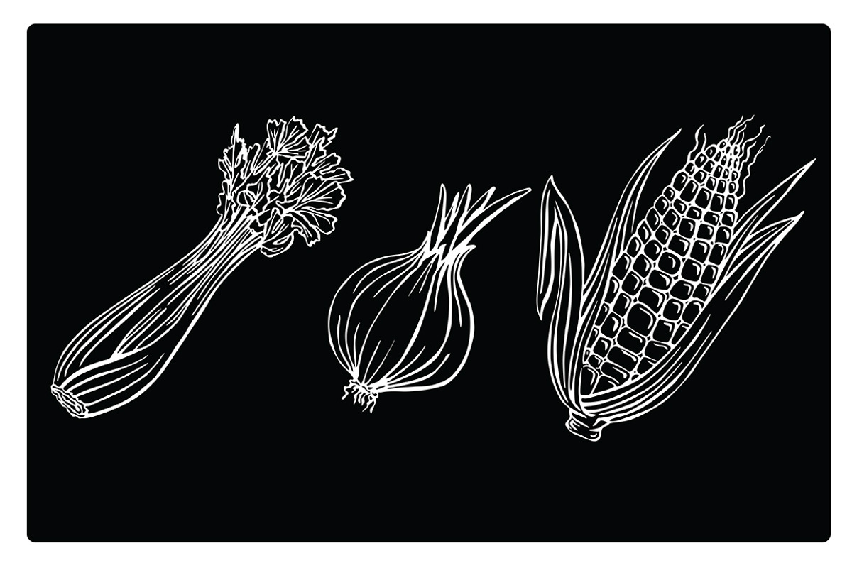 Silhouettes of different vegetables, a Food Illustration by risovanya (Photo 2 of 3)