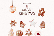 Magic Christmas Collection, a Seasonal Illustration by Yakovleva Margarita (Thumbnail 6 of 14)
