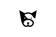 Cute dog face modern logo, a Branding & Logo Template by Vectorium Studio (Thumbnail 1 of 2)