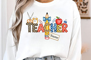 Back to School  Teacher name png, an Illustration by Designworld (Thumbnail 3 of 3)