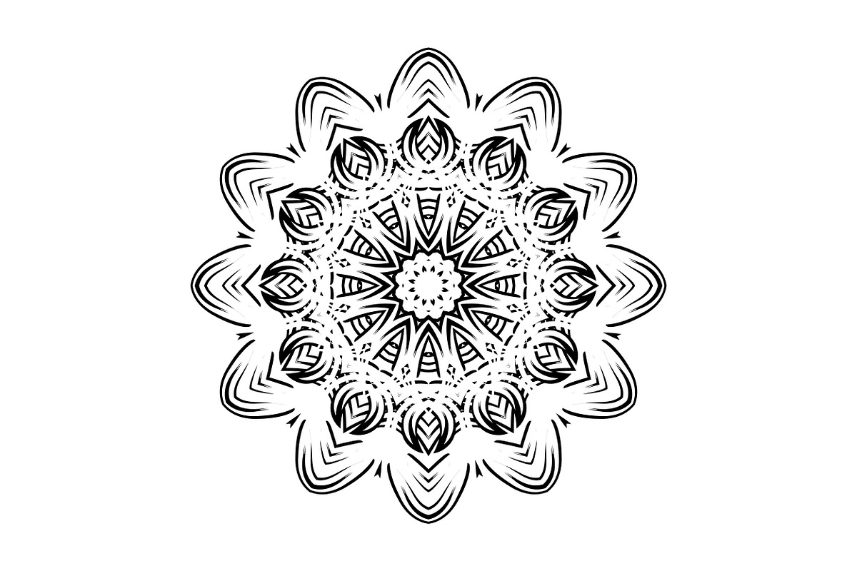 Artistic Mandala Vector Collection, a Decorative Illustration by NJ Himel (Photo 90 of 101)