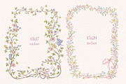 Vintage Garden Png clipart with bows, a Decorative Illustration by Ekaproeka (Thumbnail 7 of 8)