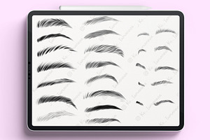 Procreate Eyebrows Stamps