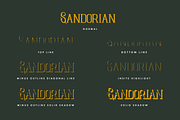 Sandorian Multi Layered Fonts, a Font by edukka (Thumbnail 2 of 12)