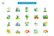 3D Earth Day Icon Pack, an Object 3D Model by SLAB! Design (Thumbnail 2 of 4)