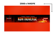 Music Artist YouTube Banner Template, a Social Media Template by Vaughn Studios (Thumbnail 2 of 5)