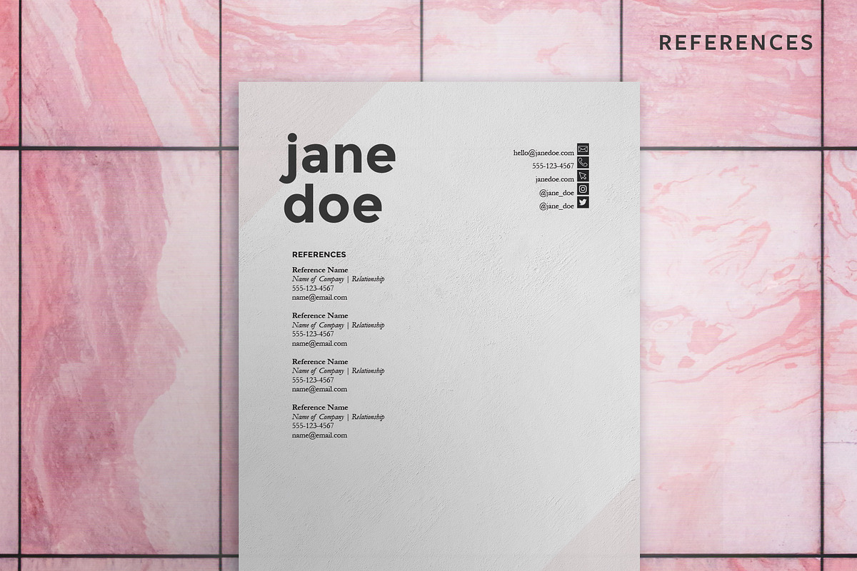 Simple Resume Template, a Resume Template by Templates by Maggie (Photo 4 of 4)