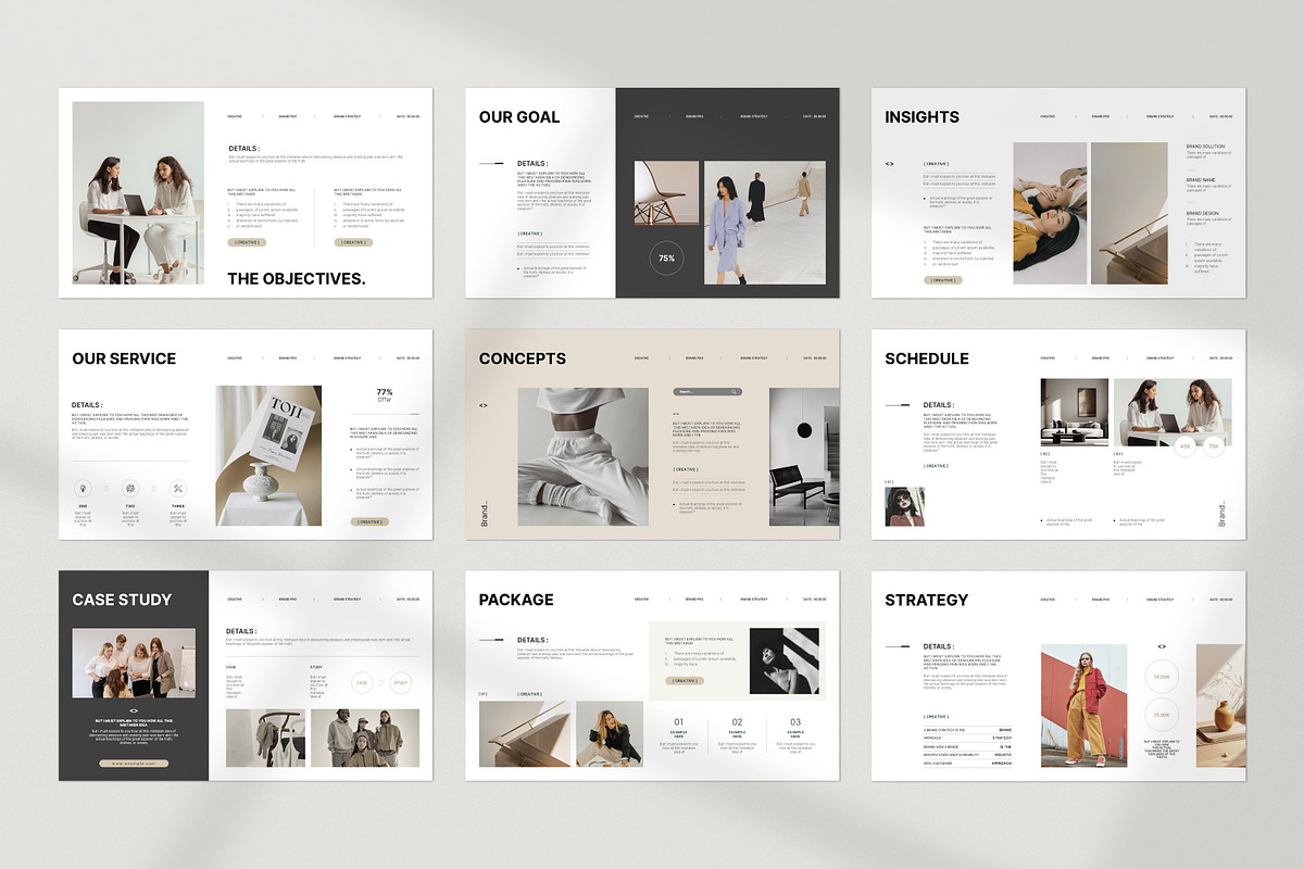 Brand Strategy Presentation Template, a Presentation Template by PrintIdea (Photo 4 of 8)
